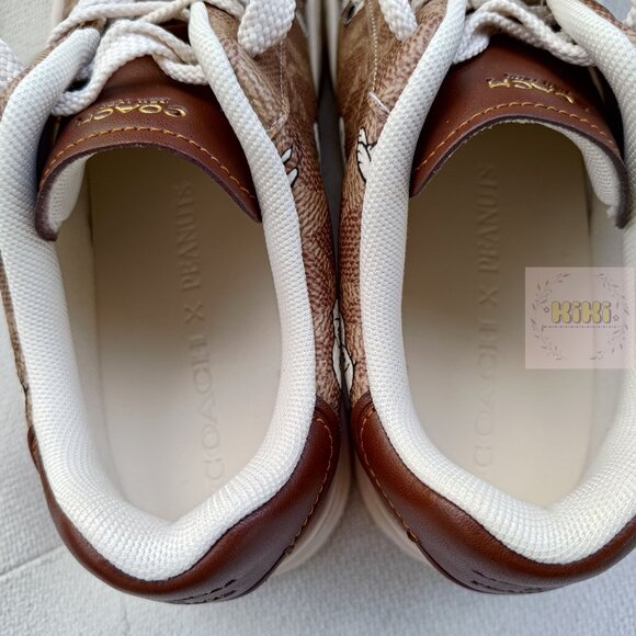 Coach X Peanuts High Line Sneaker In Signature Canvas With Snoopy Print CBZ77 - Picture 11 of 13